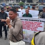 Geruduk Kantor Gubernur Riau, APDK Desak Jalan Lintas Bono Segera Dibangun